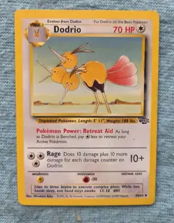 Pokemon Dodrio 34/64 Jungle Set Unlimited Uncommon 1999 WOTC NM/LP Card - Image 1
