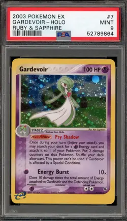 Pokemon Gardevoir EX Ruby & Sapphire Holo Rare #7 PSA 9 Mint - Image 1