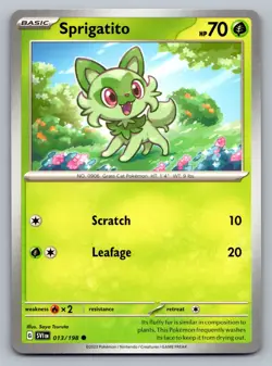 Pokemon TCG SV01: Scarlet & Violet Base Set Sprigatito 013/198 - Image 1
