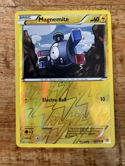 MAGNEMITE 43/135 B&W Plasma Storm Vintage Reverse Holo Pokemon TCG LP/NM 🔥 - Image 1