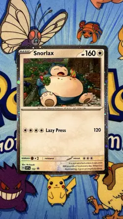 Pokemon TCG Snorlax SVP 122 Cosmos Holo Twilight Masquerade Promo NM - Image 1