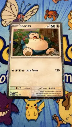 Pokemon TCG Snorlax SVP 122 Cosmos Holo Twilight Masquerade Promo NM - Image 3