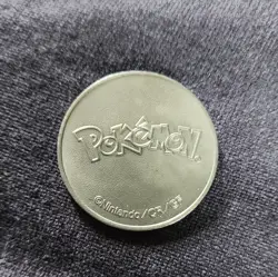 Vintage Pokemon TCG Lugia Promo Collectible Silver Token Coin Nintendo WOTC - Image 1