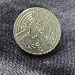 Vintage Pokemon TCG Lugia Promo Collectible Silver Token Coin Nintendo WOTC - Image 2