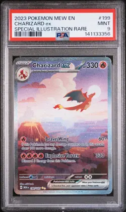 2023 Pokemon Charizard ex Special Illustration Rare SV 151 199/165 PSA 9 MINT - Image 1
