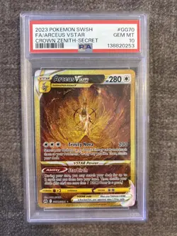 Pokemon-Arceus VSTAR #GG70-Crown Zenith S&S Illustration Rare-PSA 10 - Image 1