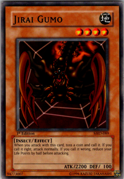 Yu-Gi-Oh! Jirai Gumo MRD-089 – 1st Edition – Insect/Effect – NM - Image 1