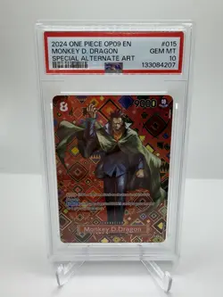 PSA 10 Monkey D. Dragon SP OP09 One Piece English GEM MT 10 - Image 1