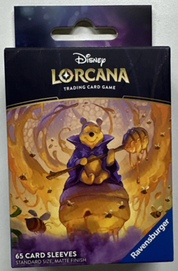 Disney Lorcana Winnie The Pooh Hunny Wizard 65 Card Sleeves Standard Size Matte - Image 1