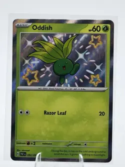 Pokemon Paldean Fates Oddish Shiny Rare Card 092/091 Near Mint Condition - Image 1