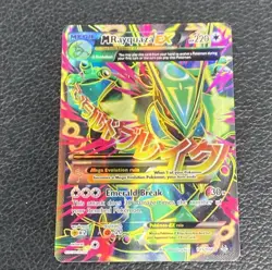 B6 Pokemon M Rayquaza EX Holo Ultra Rare TCG Card Roaring Skies 105/108 LP. - Image 1