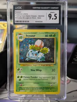 CGC 9.5 Ivysaur 002/034 Trading Card Game Classic Holo - Image 1