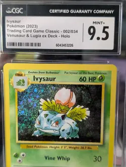 CGC 9.5 Ivysaur 002/034 Trading Card Game Classic Holo - Image 2