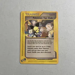 Pokemon TCG 2002 Aquapolis Card -- Trainer Pokemon Fan Club 130/147 - Image 1