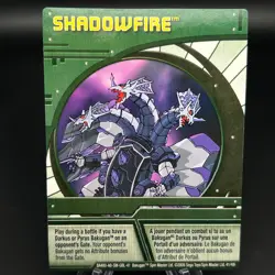 Bakugan SHADOWFIRE Green Ability Card 2008 BA480-AB-SM-GBL-41 41/48i - Image 1