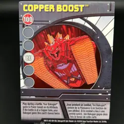 Bakugan COPPER BOOST Blue Ability Card 2009 BA615-AB-SM-GBL 33/48q - Image 1