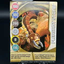 Bakugan PLEASANT STONE Metal Gate Card GOLD 2008 BA537-GA-SM-GBL-10 10/48n - Image 1