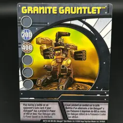 Bakugan GRANITE GAUNTLET Blue Ability Card 2009 BA753-AB-SM-GBL 34/48ah - Image 1