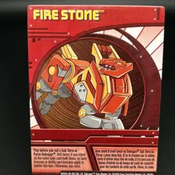 Bakugan FIRE STONE Red Ability Card 2008 BA556-AB-SM-GBL-29 29/48n - Image 1