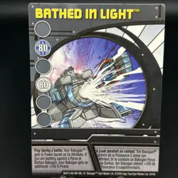 Bakugan BATHED in LIGHT Blue Ability Card 2008 BA473-AB-SM-GBL-34 34/48i - Image 1