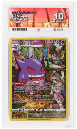 ACE 10 Gengar TG06/TG30 Lost Origin Holo Pokemon Card - Gem Mint - Image 1