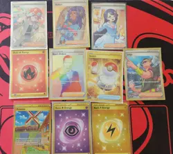 Pokemon TCG Full Art Foil Trainer Lot Poppy Atticus Judge 29 Cards - Image 3