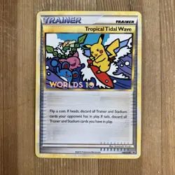 Pokemon Card Tropical Tidal Wave HGSS18 English Promo Worlds 2010 VLP DENTED - Image 1