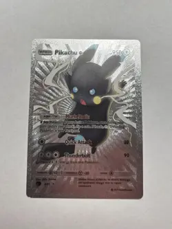 Psychic Pikachu Silver Foil Fan Art Display Card M/NM - Image 1