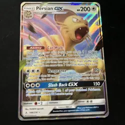 Pokemon TCG Persian GX Holo Ultra Rare Card Unbroken Bonds 149/214 - Image 1