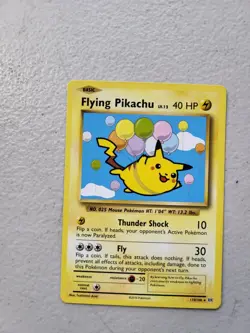 Pokemon TCG Flying Pikachu Evolutions Card 110/108 Regular Secret Rare LP - Image 1