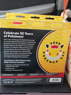 Pokemon Day 2026 30th Anniversary Pikachu Card Coin Mega Evolution Booster Box - Image 3