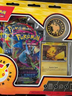 Pokemon Day 2026 30th Anniversary Pikachu Card Coin Mega Evolution Booster Box - Image 4