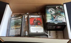 LEGEND OF THE FIVE RINGS: BOX OF STUFF ( CARDS , TIN & RULEBOOK ) - Image 1