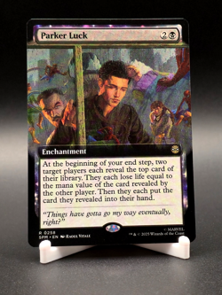 Parker Luck Magic The Gathering Marvel's Spider-Man Rare Extended Art #258 - Image 1