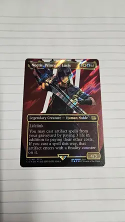 Noctis, Prince Of Lucis Borderless Surge Foil Final Fantasy MTG NM - Image 1