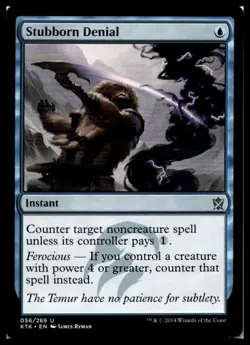 MTG Stubborn Denial - Khans of Tarkir #56 LP - Image 1