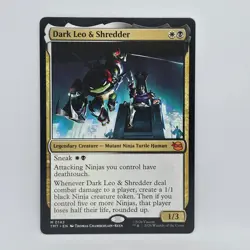 Dark Leo & Shredder M 0142 Mythic Magic the Gathering TMNT (NON FOIL) - Image 1