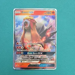 Pokemon TCG Entei GX Shining Legends 10/73 Holo Ultra Rare - Image 1