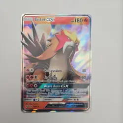 Pokemon - Entei GX 10a/73 - Shining Legends - Half Art - Near Mint - Image 1