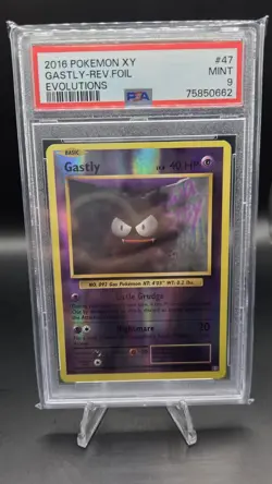 Gastly 47/108 [Reverse Holo] — PSA 9 (MINT) — XY Evolutions — Pokemon Card - Image 1