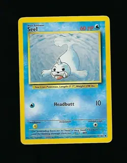 Seel - Pokemon Card Unlimited Edition Rare Non Holo Base Set 1999 - 41/102 NM/M - Image 1