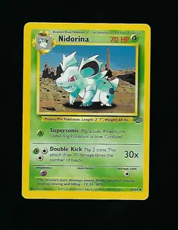Nidorina 40/64 - Unlimited Edition Pokemon Card Jungle Set 1999 WOTC - NM/M - Image 1