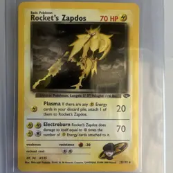 Pokemon Rocket's Zapdos Gym Challenge 15/132 70 HP Holo Rare English Card - Image 1