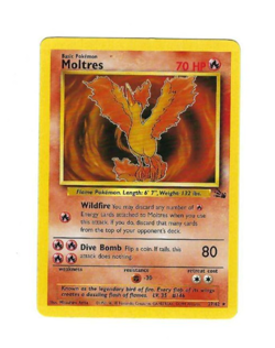 Moltres 27/62 - 1999 Fossil Set Pokemon Card NM/M (Never Played) - Image 1