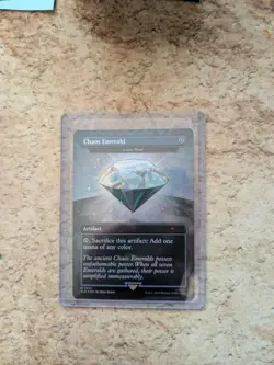 Chaos Emerald Lotus Petal Foil Secret Lair Magic MTG Mint Card - Image 1