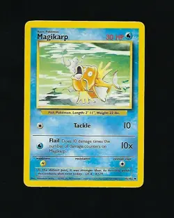 Magikarp - Pokemon Card Unlimited Edition Rare Non Holo Base Set 1999 -... - Image 1