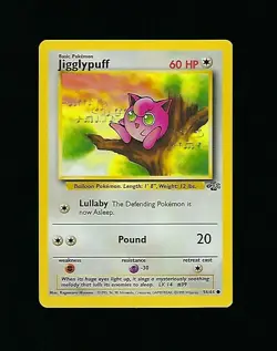 Jigglypuff 54/64 - Pokemon Unlimited Edition Rare Non Holo Base Set 1999 - NM/M - Image 1