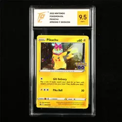 TQG 9.5 MINT+ 2022 Pokemon ENG Pikachu SWSH234 Promo - Image 1