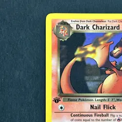 1st Edition Charizard 21/82 Team Rocket Non Holo Rare Pokemon Card - Image 2