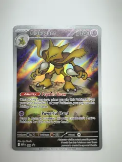 Pokemon Alakazam 009 Me: Mega Evolution Promo Holo Stage 2 140 HP Psychic Draw - Image 1